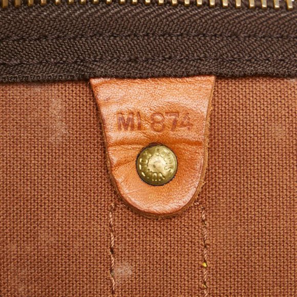 Louis Vuitton Monogram Keepall 60 Boston Bag/Travel Bag M41422 Brown Leather ... - Picture 13 of 14